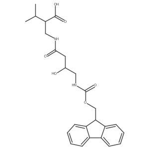 2-{[4-({[(9H-fluoren-9-yl)methoxy]carbonyl}amino)-3-hydroxybutanamido]methyl}-3-methylbutanoic acid结构式
