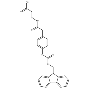 2-({2-[4-({[(9H-fluoren-9-yl)methoxy]carbonyl}amino)phenyl]acetamido}oxy)acetic acid结构式