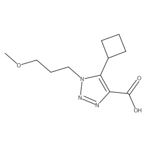5-Cyclobutyl-1-(3-methoxypropyl)-1h-1,2,3-triazole-4-carboxylic acid Structure
