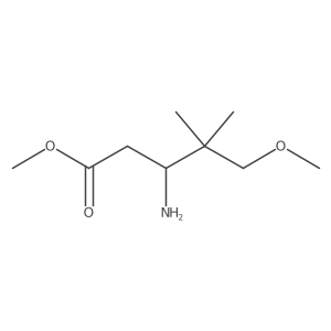 Methyl 3-amino-5-methoxy-4,4-dimethylpentanoate Structure