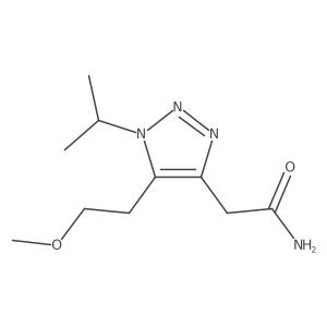 2-[5-(2-methoxyethyl)-1-(propan-2-yl)-1H-1,2,3-triazol-4-yl]acetamide Structure