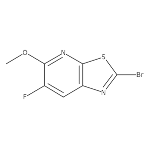 2-Bromo-6-fluoro-5-methoxy-thiazolo[5,4-b]pyridine结构式