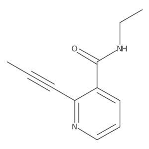 N-Ethyl-2-(1-propyn-1-yl)-3-pyridinecarboxamide结构式