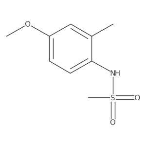 N-(4-methoxy-2-methylphenyl)methanesulfonamide结构式