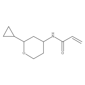 n-(2-Cyclopropyloxan-4-yl)prop-2-enamide结构式