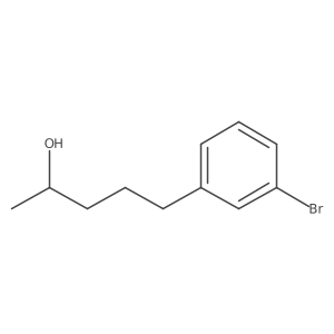 (2R)-5-(3-bromophenyl)pentan-2-ol结构式