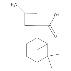 3-amino-1-[(1S,5S)-6,6-dimethylbicyclo[3.1.1]heptan-2-yl]cyclobutane-1-carboxylic acid结构式