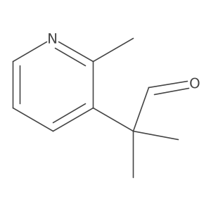 2-Methyl-2-(2-methylpyridin-3-yl)propanal结构式