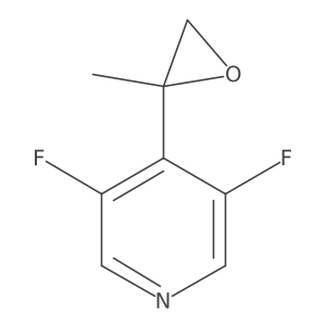 3,5-Difluoro-4-(2-methyloxiran-2-yl)pyridine Structure