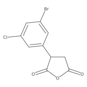 3-(3-Bromo-5-chlorophenyl)oxolane-2,5-dione结构式