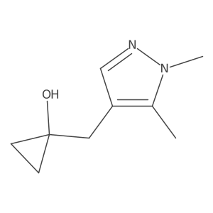 1-[(1,5-dimethyl-1H-pyrazol-4-yl)methyl]cyclopropan-1-ol Structure