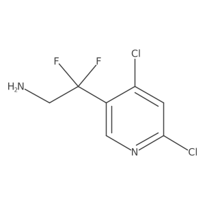 2-(4,6-Dichloropyridin-3-yl)-2,2-difluoroethan-1-amine结构式