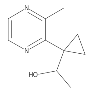 1-[1-(3-Methylpyrazin-2-yl)cyclopropyl]ethan-1-ol Structure