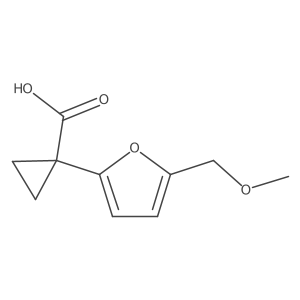 1-[5-(Methoxymethyl)furan-2-yl]cyclopropane-1-carboxylic acid Structure