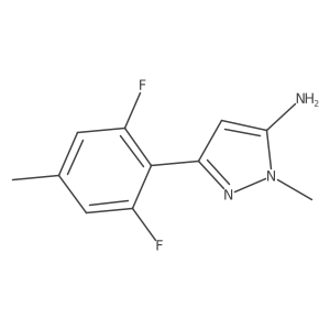3-(2,6-difluoro-4-methylphenyl)-1-methyl-1H-pyrazol-5-amine Structure