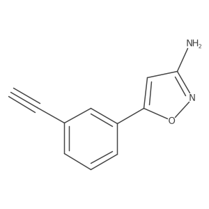 5-(3-Ethynylphenyl)-1,2-oxazol-3-amine Structure