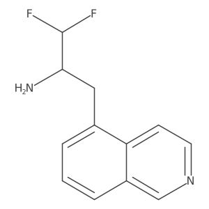 1,1-Difluoro-3-(isoquinolin-5-yl)propan-2-amine结构式