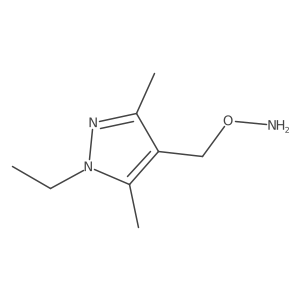 O-[(1-ethyl-3,5-dimethyl-1H-pyrazol-4-yl)methyl]hydroxylamine结构式