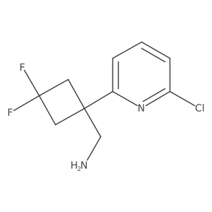 [1-(6-Chloropyridin-2-yl)-3,3-difluorocyclobutyl]methanamine Structure