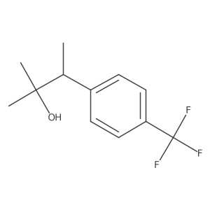 2-Methyl-3-[4-(trifluoromethyl)phenyl]butan-2-ol结构式
