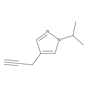 4-(prop-2-yn-1-yl)-1-(propan-2-yl)-1H-pyrazole结构式