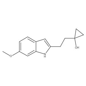 1-[2-(6-methoxy-1H-indol-2-yl)ethyl]cyclopropan-1-ol Structure