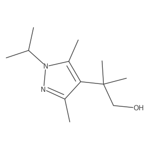 2-[3,5-dimethyl-1-(propan-2-yl)-1H-pyrazol-4-yl]-2-methylpropan-1-ol Structure