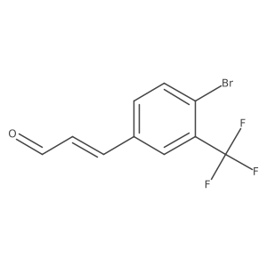 3-[4-Bromo-3-(trifluoromethyl)phenyl]prop-2-enal结构式