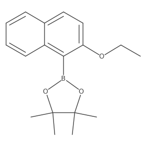 2-(2-Ethoxynaphthalen-1-yl)-4,4,5,5-tetramethyl-1,3,2-dioxaborolane Structure