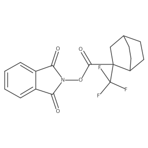 1,3-dioxo-2,3-dihydro-1H-isoindol-2-yl 2-(trifluoromethyl)bicyclo[2.2.2]octane-2-carboxylate Structure