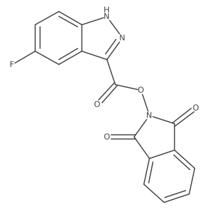 1,3-dioxo-2,3-dihydro-1H-isoindol-2-yl 5-fluoro-1H-indazole-3-carboxylate Structure