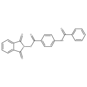 1,3-dioxo-2,3-dihydro-1H-isoindol-2-yl 4-benzamidobenzoate结构式