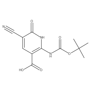 5-Cyano-2-[(2-methylpropan-2-yl)oxycarbonylamino]-6-oxo-1H-pyridine-3-carboxylic acid Structure
