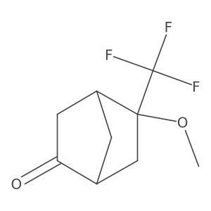 5-Methoxy-5-(trifluoromethyl)bicyclo[2.2.1]heptan-2-one结构式
