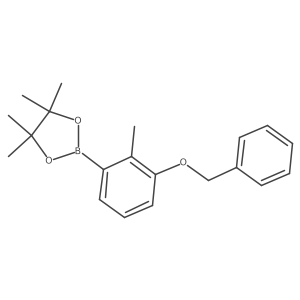 3-Benzyloxy-2-methylphenylboronic acid pinacol ester结构式