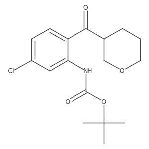 tert-butyl N-[5-chloro-2-(oxane-3-carbonyl)phenyl]carbamate Structure