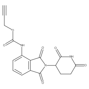 prop-2-ynyl N-[2-(2,6-dioxo-3-piperidyl)-1,3-dioxo-isoindolin-4-yl]carbamate结构式