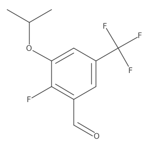 2-Fluoro-3-isopropoxy-5-(trifluoromethyl)benzaldehyde结构式