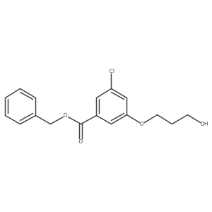 benzyl 3-chloro-5-(3-hydroxypropoxy)benzoate结构式