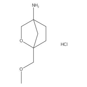 1-(Methoxymethyl)-2-oxabicyclo[2.2.1]heptan-4-amine;hydrochloride Structure