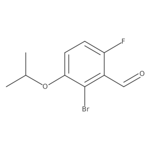 2-Bromo-6-fluoro-3-isopropoxybenzaldehyde Structure