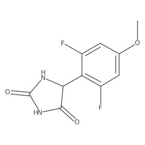 5-(2,6-Difluoro-4-methoxyphenyl)imidazolidine-2,4-dione结构式