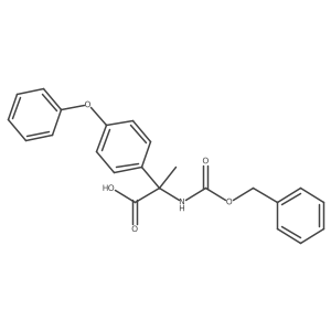 2-{[(Benzyloxy)carbonyl]amino}-2-(4-phenoxyphenyl)propanoic acid结构式