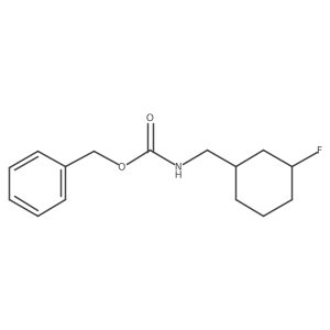 benzyl N-[(3-fluorocyclohexyl)methyl]carbamate结构式