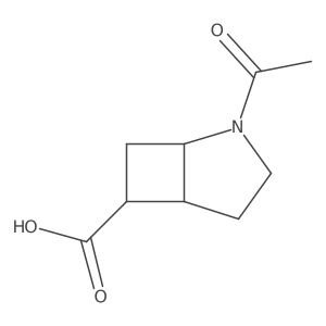 2-Acetyl-2-azabicyclo[3.2.0]heptane-6-carboxylic acid Structure