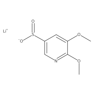 Lithium 5,6-dimethoxypyridine-3-sulfinate结构式