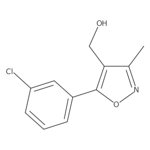 [5-(3-Chloro-phenyl)-3-methyl-isoxazol-4-yl]-methanol结构式