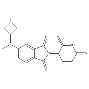 5-[(azetidin-3-yl)(methyl)amino]-2-(2,6-dioxopiperidin-3-yl)-2,3-dihydro-1H-isoindole-1,3-dione Structure