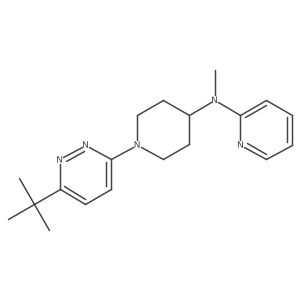 N-[1-(6-tert-butylpyridazin-3-yl)piperidin-4-yl]-N-methylpyridin-2-amine结构式