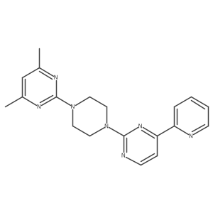 2-[4-(4,6-Dimethylpyrimidin-2-yl)piperazin-1-yl]-4-(pyridin-2-yl)pyrimidine结构式
